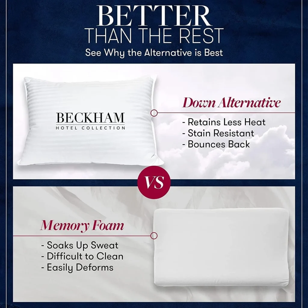 Soft vs firm pillow comparison for different sleeping positions
